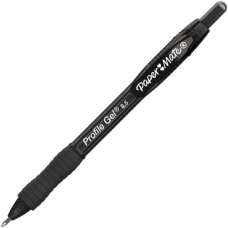 Newell Rubbermaid Paper Mate Profile Gel 0.5mm Retractable Pen - 0.5 mm Pen Point Size - Black - 36 / Box - TAA Compliance 2095452