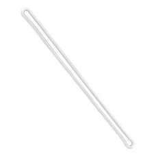 Brady Clear Plastic Loop Straps, 6" - 100 - 6" Length - Clear - Plastic - TAA Compliance 2410-2000