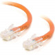 C2g -3ft Cat5e Non-Booted Crossover Unshielded (UTP) Network Patch Cable - Orange - Category 5e for Network Device - RJ-45 Male - RJ-45 Male - Crossover - 3ft - Orange 24494