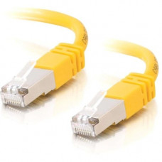 C2g -150ft Cat5e Molded Shielded (STP) Network Patch Cable - Yellow - Category 5e for Network Device - RJ-45 Male - RJ-45 Male - Shielded - 150ft - Yellow 28715