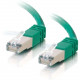 C2g -7ft Cat5e Molded Shielded (STP) Network Patch Cable - Green - Category 5e for Network Device - RJ-45 Male - RJ-45 Male - Shielded - 7ft - Green 27254