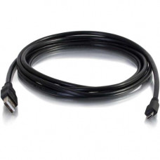 C2g 3m USB Charging Cable - USB A to Micro-B - USB Phone Cable - 10ft - Type A Male USB - Micro Type B Male USB - 10ft - Black - RoHS, TAA Compliance 27366