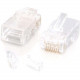 C2g RJ45 Cat5E Modular (with Load Bar) Plug for Round Solid/Stranded Cable - 100pk - RJ-45 27575