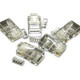 C2g RJ45 Cat5E Modular Plug (with Load Bar) for Round Solid/Stranded Cable - 50pk - 50 Pack - RJ-45 - Clear 27574