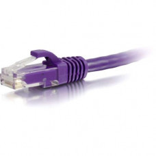 C2g -20ft Cat5e Snagless Unshielded (UTP) Network Patch Cable - Purple - Category 5e for Network Device - RJ-45 Male - RJ-45 Male - 20ft - Purple 00474