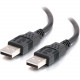C2g 2m USB Cable - USB 2.0 A to USB A - M/M - Type A Male USB - Type A Male USB - 6.56ft - Black 28106