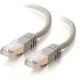 C2g 7ft Cat5e Molded Shielded (STP) Network Patch Cable - Gray - RJ-45 Male - RJ-45 Male - 7ft - Gray 27250