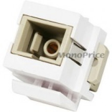 Monoprice Keystone Jack - Modular SC (White) - 1 x SC Female - White 2876