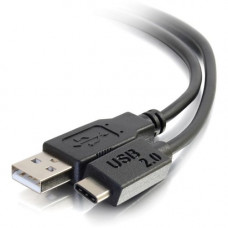 C2g 3ft USB C to USB Cable - USB C 2.0 to USB A Cable - M/M - USB for Smartphone, Tablet, Hard Drive, Printer, Notebook, Cellular Phone - 60 MB/s - 3 ft - Type C Male USB - Type A Male USB - Black 28870
