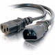 C2g 5ft 16 AWG 250 Volt Computer Power Extension Cord (IEC320C14 to IEC320C13) - 5ft - TAA Compliance 29933