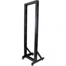Startech.Com 2-Post Server Rack with Sturdy Steel Construction and Casters - 42U - For Server, LAN Switch, Patch Panel - 42U Rack Height x 19" Rack Width - Steel - 661.87 lb Maximum Weight Capacity - 661.39 lb Static/Stationary Weight Capacity - TAA 