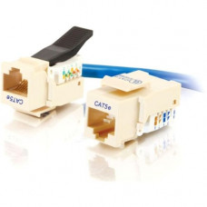 C2g Cat5E RJ45 UTP Toolless Keystone Jack - Ivory - RJ-45, 110-punchdown 35224