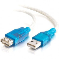 C2g 5m (16ft) USB Extension Cable - Active - M/F - Type A Male USB - Type A Female USB - 16.4ft - Beige 39978