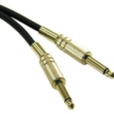 C2g 3ft Pro-Audio 1/4in Male to 1/4in Male Cable - Phono Male - Phono Male - 3ft - Black 40064