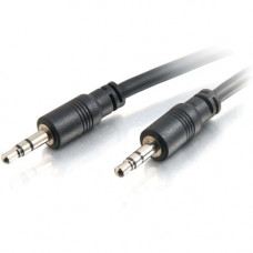 C2g 50ft CMG-Rated 3.5mm Stereo Audio Cable With Low Profile Connectors - 50 ft Audio Cable - Mini-phone Male Stereo Audio - Mini-phone Male Stereo Audio 40109