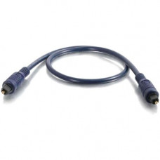 C2g 0.5m Velocity TOSLINK Optical Digital Cable - Toslink Male Audio - Toslink Male Audio - 1.64ft - Blue - RoHS Compliance 40389