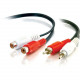 C2g 6ft Value Series RCA Stereo Audio Extension Cable - RCA Male - RCA Female - 6ft - Black, Yellow - RoHS Compliance 40468