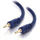 C2g 6ft Velocity 3.5mm M/M Mono Audio Cable - Mini-phone Male - Mini-phone Male - 6ft - Blue 40620