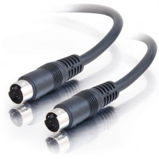 C2g 25ft Value Series S-Video Cable - mini-DIN Male - mini-DIN Male - 25ft - Black 40917