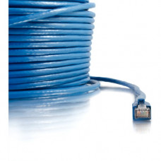 C2g 150ft Cat6 Snagless Solid Shielded Network Patch Cable - Blue - 150 ft Category 6 Network Cable for Network Device - First End: 1 x RJ-45 Male Network - Second End: 1 x RJ-45 Male Network - Patch Cable - Shielding - 23 AWG - Blue 43170