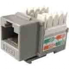 Weltron 8P8C Gray Cat5E 568A/B Keystone Punch Down Jack (44-678GY) - 1 x RJ-45 Female - Gray 44-678GY