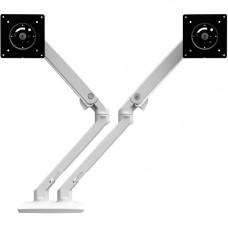 Ergotron Mounting Arm for Monitor, LCD Display - White - 2 Display(s) Supported24" Screen Support - 40 lb Load Capacity - 100 x 100 VESA Standard 45-518-216