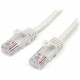 Startech.Com 15 ft White 15 ft White Snagless Cat5e UTP Patch Cable Patch Cable - Category 5e - 15 ft - 1 x RJ-45 Male - 1 x RJ-45 Male - White - RoHS Compliance 45PATCH15WH
