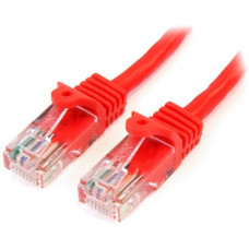 Startech.Com 25 ft Red Snagless Cat5e UTP Patch Cable - Category 5e - 25 ft - 1 x RJ-45 Male - 1 x RJ-45 Male - Red - RoHS Compliance 45PATCH25RD