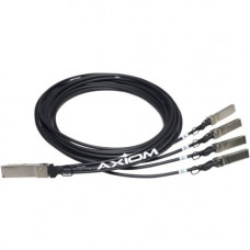 Axiom QSFP+ to 4 SFP+ Passive Twinax Cable 5m - 16.40 ft Twinaxial Network Cable for Network Device - First End: 1 x QSFP+ Network - Second End: 4 x SFP+ Network 470-AAFD-AX