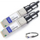 AddOn Dell 470-AAWN Compatible TAA Compliant 40GBase-CU QSFP+ to QSFP+ Direct Attach Cable (Passive Twinax, 3m) - 100% compatible and guaranteed to work - TAA Compliance 470-AAWN-AO