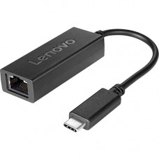 Lenovo USB-C to Ethernet Adapter - RJ-45/USB Network Cable for Notebook - First End: 1 x RJ-45 Female Network - Second End: 1 x Type C Male USB - 12.50 MB/s - Black 4X90S91831