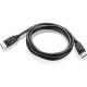 Lenovo Displayport Audio/Video Cable - DisplayPort A/V Cable for Audio/Video Device, PC, Monitor - DisplayPort Digital Audio/Video - DisplayPort Digital Audio/Video - 21.6 Gbit/s - Supports up to 3840 x 2160 4X91D97239