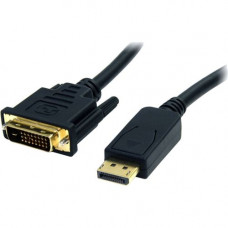 4XEM 6Ft DisplayPort To DVI-D Dual Link M/M Cable - 6 ft DisplayPort/DVI Video Cable for Video Device, Monitor, TV, Projector - First End: 1 x DisplayPort Male Digital Audio/Video - Second End: 1 x DVI-D (Dual-Link) Male Digital Video - Black 4XDPMDVIMCBL