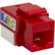 4XEM Cat5e RJ45 Keystone Jack UTP 110-Type (Red) - Red - 1 x RJ-45 Port(s) 4XKJC5ERD