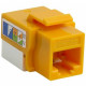 4XEM 10 pack Cat5e RJ45 Keystone Jack UTP 110-Type (Yellow) - 10 Pack - 1 x RJ-45 Female - Yellow 4XKJC5EYL10PK