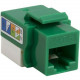 4XEM 10 pack Cat6 RJ45 Keystone Jack UTP 110-Type (Green) - 10 Pack - 1 x RJ-45 Female - Green 4XKJC6GN10PK