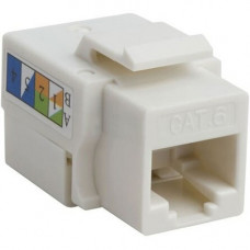 4XEM 10 pack Cat6 RJ45 Keystone Jack UTP 110-Type (White) - 10 Pack - 1 x RJ-45 Female - White 4XKJC6WH10PK