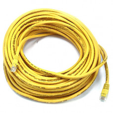 Monoprice 75FT 24AWG Cat6 550MHz UTP Ethernet Bare Copper Network Cable - Yellow - 75 ft Category 6 Network Cable for Network Device - First End: 1 x RJ-45 Network - Male - Second End: 1 x RJ-45 Network - Male - Gold Plated Connector - Yellow 5033