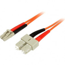 Startech.Com 3m Fiber Optic Cable - Multimode Duplex 50/125 - LSZH - LC/SC - OM2 - LC to SC Fiber Patch Cable - LC Male Network - SC Male Network - 9.6ft - RoHS Compliance 50FIBLCSC3