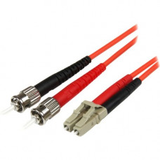 Startech.Com 2m Fiber Optic Cable - Multimode Duplex 50/125 - LSZH - LC/ST - OM2 - LC to ST Fiber Patch Cable - 6.56 ft Fiber Optic Network Cable for Network Device - First End: 2 x LC Male Network - Second End: 2 x ST Male Network - Patch Cable - 50/125 