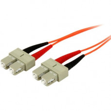 Startech.Com 5m Fiber Optic Cable - Multimode Duplex 50/125 - OFNP Plenum - SC/SC - OM2 - SC to SC Fiber Patch Cable - 16.40 ft Fiber Optic Network Cable for Network Device - First End: 2 x SC Male Network - Second End: 2 x SC Male Network - 1.25 GB/s - P
