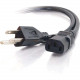 C2g 12ft Power Cord - 18 AWG - NEMA 5-15P to IEC320C13 - Replacement power cord for PC, monitor, printer, scanner, etc." - RoHS, TAA Compliance 53406