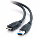 C2g 2m USB Cable - USB 3.0 A to Micro USB B Cable (6ft) - USB Phone Cable - USB - 6.56 ft - Type A Male USB - Micro Type B Male USB - Shielding - Black - RoHS Compliance 54177