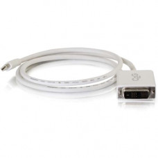 C2g 6ft Mini DisplayPort to DVI Cable - Single Link DVI-D Adapter - White - DisplayPort/DVI-D for Video Device, Tablet, Notebook - 6 ft - 1 x Mini DisplayPort Male Digital Video - 1 x DVI-D (Single-Link) Male Digital Video - Shielding - White""&