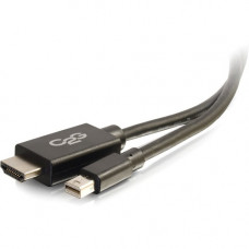 C2g 10ft Mini DisplayPort to HDMI Adapter Cable - Black - TAA - 10 ft HDMI/Mini DisplayPort A/V Cable for Projector, Monitor, HDTV, Tablet, Notebook - HDMI Digital Audio/Video - Mini DisplayPort Digital Audio/Video - Supports up to 1920 x 1080 - TAA Compl