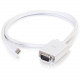 C2g 3ft Mini DisplayPort to VGA Adapter Cable White - 3 ft Mini DisplayPort/VGA Video Cable for Video Device, PC, MAC, Projector - First End: 1 x Mini DisplayPort Male Digital Video - Second End: 1 x 15-pin HD-15 Male VGA - Supports up to 1920 x 1200 - Wh