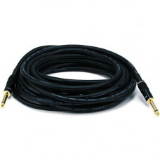 Monoprice 25ft Premier Series 1/4-inch (TS) Male to Male 16AWG Audio Cable (Gold Plated) - 25 ft 6.35mm Audio Cable for Audio Device - First End: 1 x 6.35mm Male Audio - Second End: 1 x 6.35mm Male Audio - Shielding - Gold Plated Connector 5499