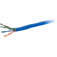 C2g Cat.5e UTP Network Cable - 1000 ft Category 5e Network Cable for Network Device - 24 AWG - Blue - TAA Compliance 56003