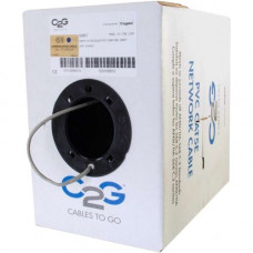 C2g Cat.5e UTP Network Cable - 500 ft Category 5e Network Cable for Network Device - Bare Wire - Bare Wire - 24 AWG - Gray - TAA Compliance 56007