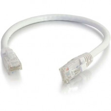 Legrand Group Quiktron 1ft Value Series Cat.6 Booted Patch Cord - White - 1 ft Category 6 Network Cable for Network Device - First End: 1 x RJ-45 Male Network - Second End: 1 x RJ-45 Male Network - Patch Cable - 24 AWG - White 576-125-001